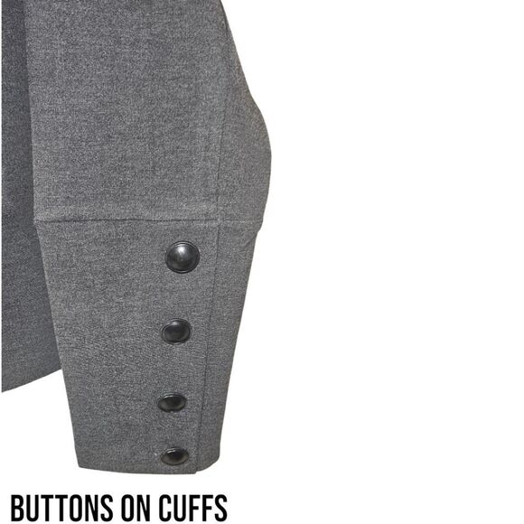 TORRID PLUS SIZE GRAY Twill Fabric Mixed Anorak Jacket/Blazer Size 2X - Picture 7 of 13